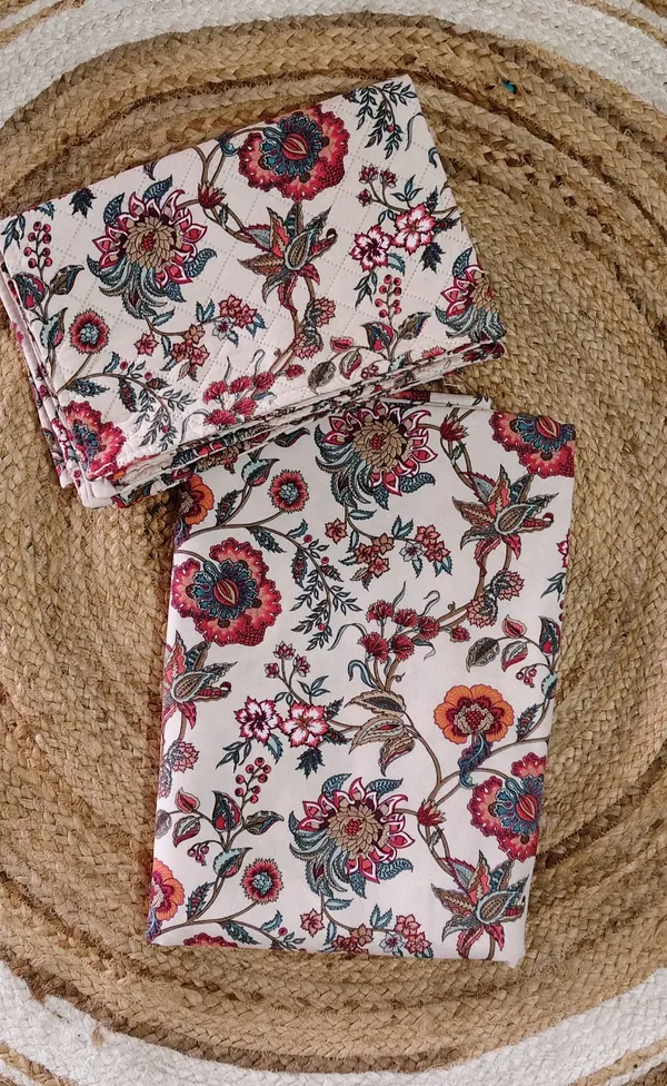 Floral_Printed_Cotton_Bedsheet_With_2_Quilted_Pillow_Covers