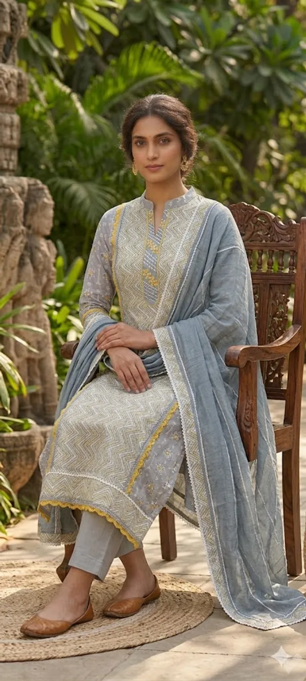 Women'S_Unstitched_Cotton_Suit_Material_With_Dupatta