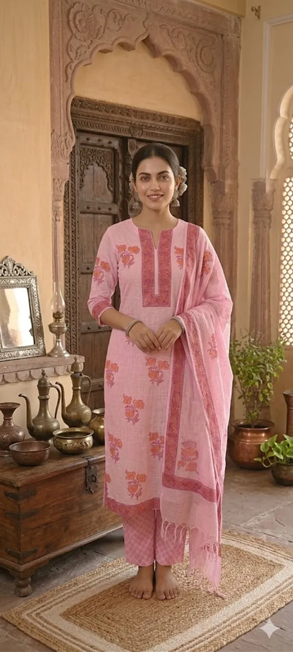Hand_Block_Print_Kota_Doriya_Unstitched_Suit_Material_with_Lining_&_Kota_Dupatta