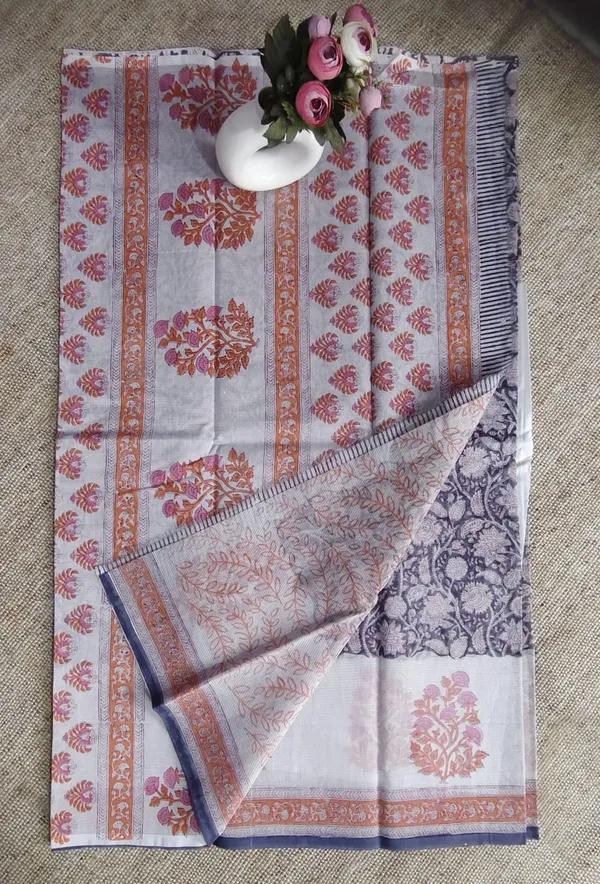 Premium_Floal_Print_Kota_Doriya_Saree_With_Blouse