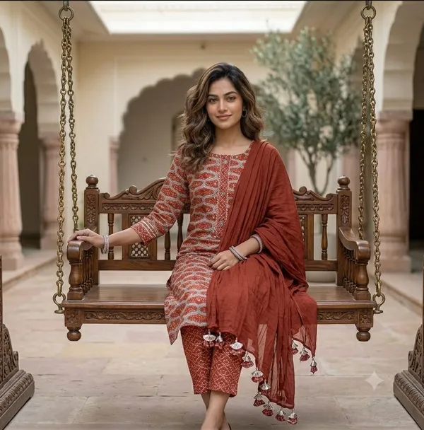 Rust_and_Golden_Unstitched_Suit_Material_with_Pure_Dupatta