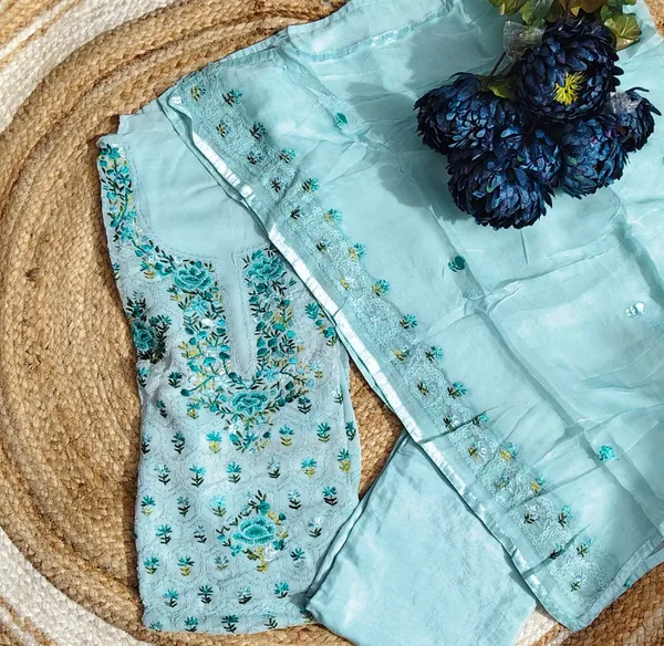 Turquoise_Blue_Embroidered_Ethnic_Georgette_Unstitched_Suit_Material_With_Dupatta