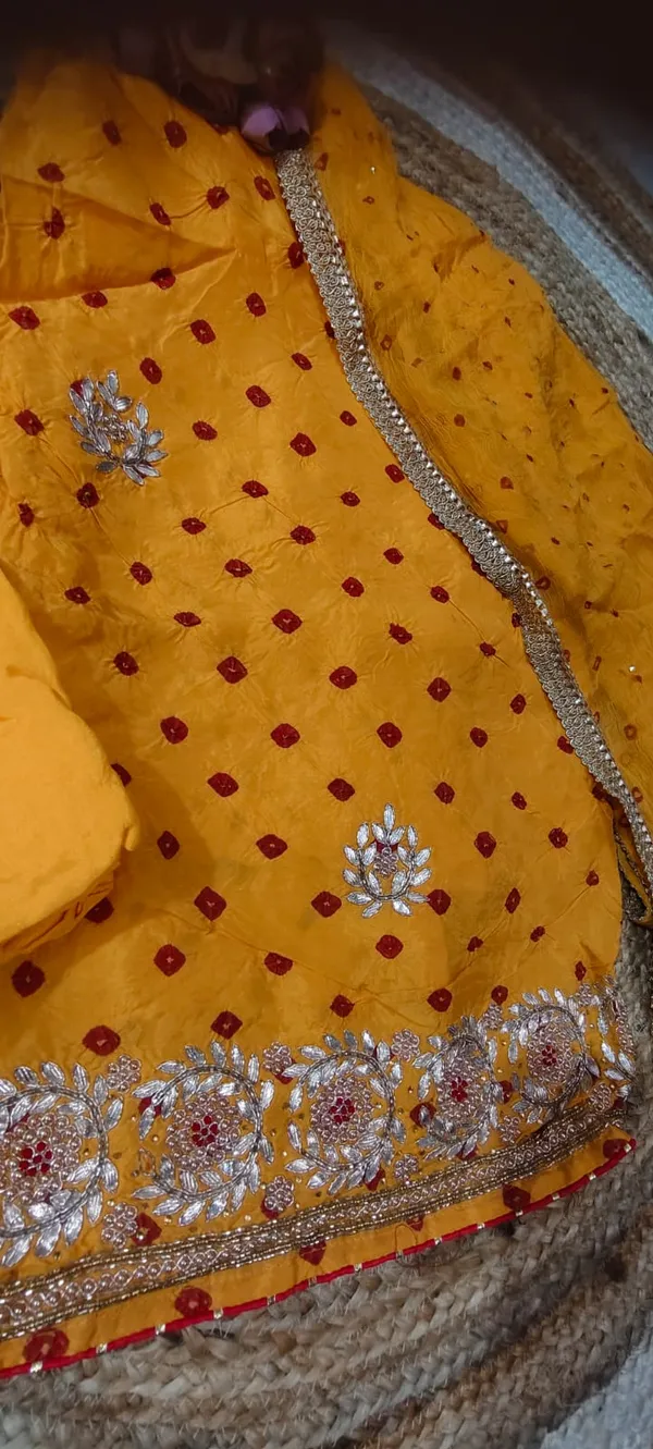 Silk_Bandhej_Unstitched_Suit_With_Dupatta