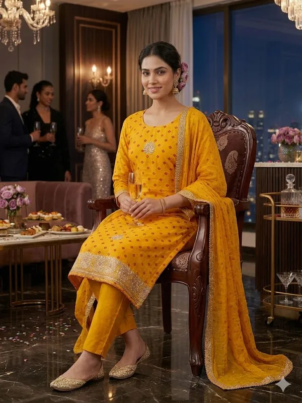 Silk_Bandhej_Unstitched_Suit_With_Dupatta