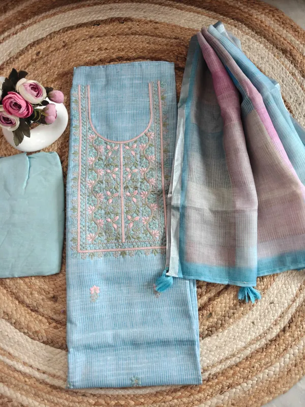 Sky_Blue_Embroidered_Doyira__Unstitched_Suit_Material_with_Doriya_Dupatta