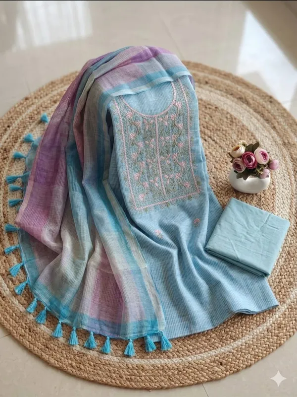 Sky_Blue_Embroidered_Doyira__Unstitched_Suit_Material_with_Doriya_Dupatta