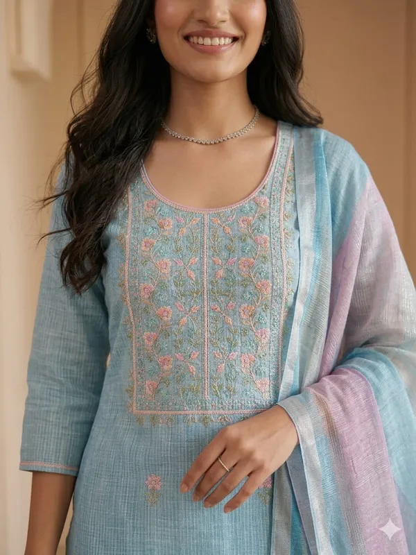 Sky_Blue_Embroidered_Doyira__Unstitched_Suit_Material_with_Doriya_Dupatta
