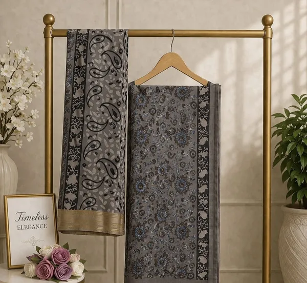 Smoky_Flora_Unstitched_Suit_Material