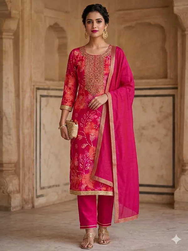 Pink_Embroidered_Ethnic_Unstitched_Suit_Material_With_Dupatta
