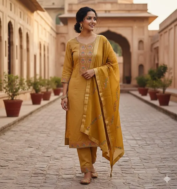 Golden_Embroidered_Unstitched_Suit_Material_With_Dupatta_-_Traditional_Indian_Ethnic_Wear
