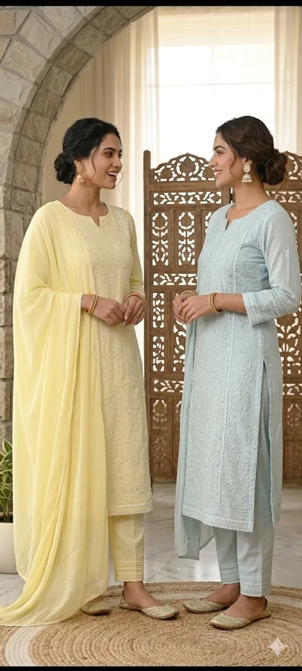 Yellow_Elegant_Peach_Organdy_Embroidered_Unstitched_Suit_With_Sequence_Work