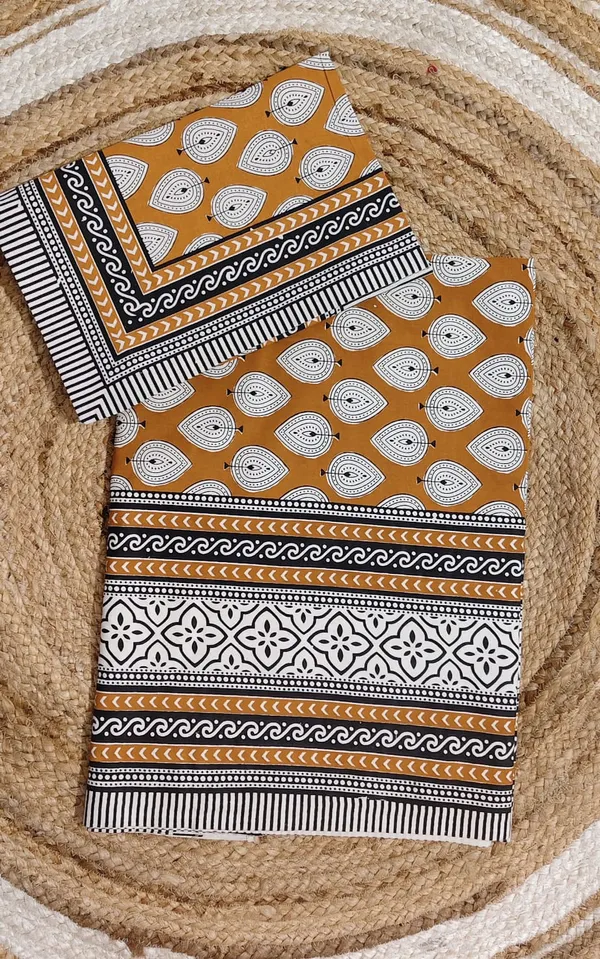 Mustard_Block_Print_Bedsheet_With_Pillow_Covers_-_Paisley_Motif