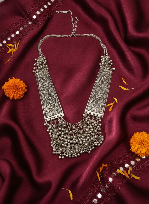 Silver_Oxidised_Statement_Necklace_for_Women