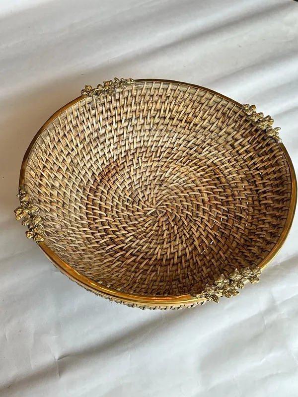 Brass_Rattan_Decorative_Bowl