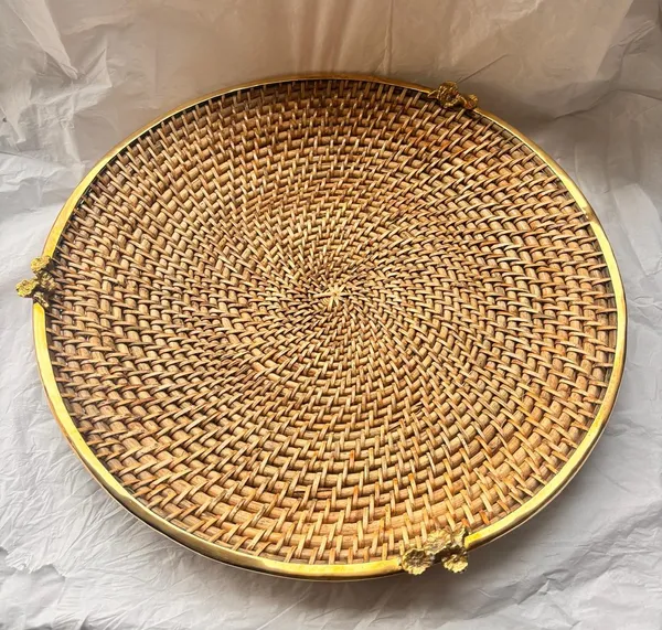 Brass_Rattan_Platter