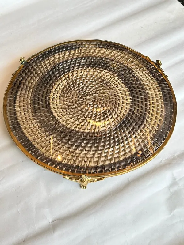 Brass_Rattan_Cake_Stand