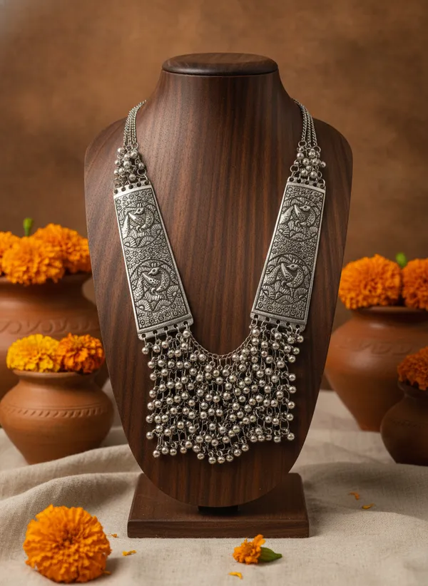 Silver_Oxidised_Statement_Necklace_for_Women