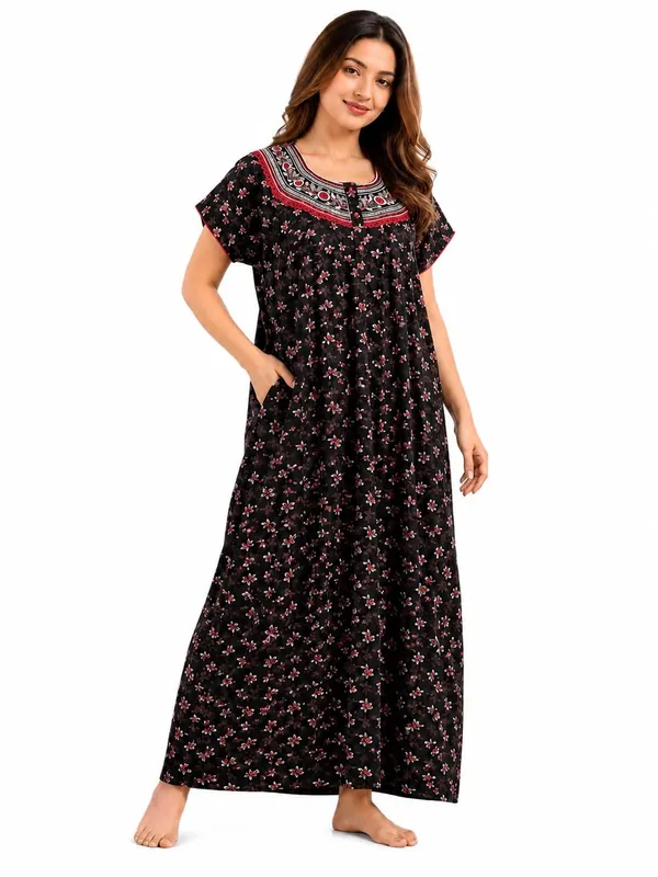 Women_S_Premium_Alpine_Cotton_Nighty_Floral_Printed_Long_Gown_Elegant_Embroidered_Design_Soft_Breathable_Comfort_Fit_Sleepwear