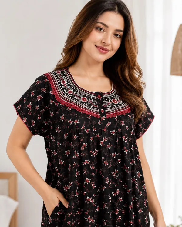 Women_S_Premium_Alpine_Cotton_Nighty_Floral_Printed_Long_Gown_Elegant_Embroidered_Design_Soft_Breathable_Comfort_Fit_Sleepwear