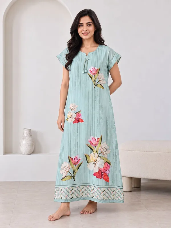 Didi_Nightwear_Digital_Alpine_Printed_Fancy_Sleeve_nighty
