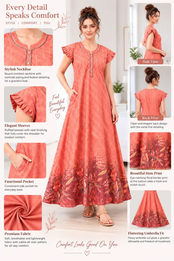 Didi_Nightwear_Women�s_Rayon_Satin_Printed_Night_Gown_with_Frill_Sleeves