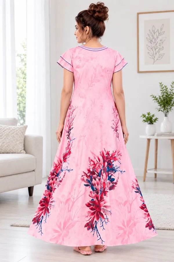 Didi_Nightwear_Women�s_Rayon_Satin_Printed_Night_Gown_with_Frill_Sleeves