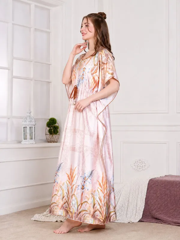 Women�s_Premium_Rayon_Satin_Kaftan_Nighty_�_Floral_Printed_Nightwear