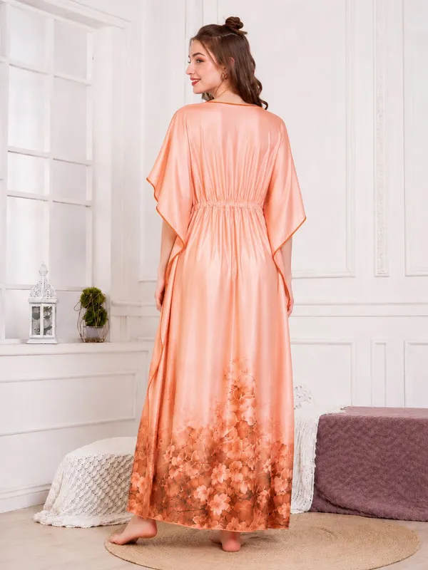 Women�s_Premium_Rayon_Satin_Kaftan_Nighty_�_Floral_Printed_Nightwear