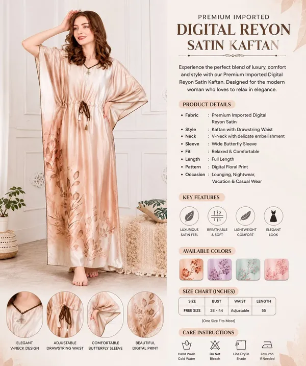 Women�s_Premium_Rayon_Satin_Kaftan_Nighty_�_Floral_Printed_Nightwear