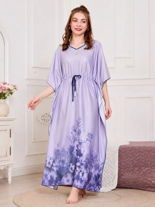 Women�s_Premium_Rayon_Satin_Kaftan_Nighty_�_Floral_Printed_Nightwear