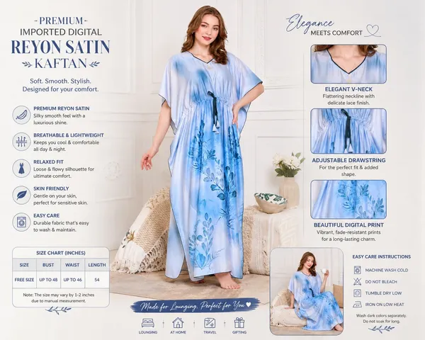 Women�s_Premium_Rayon_Satin_Kaftan_Nighty_�_Floral_Printed_Nightwear