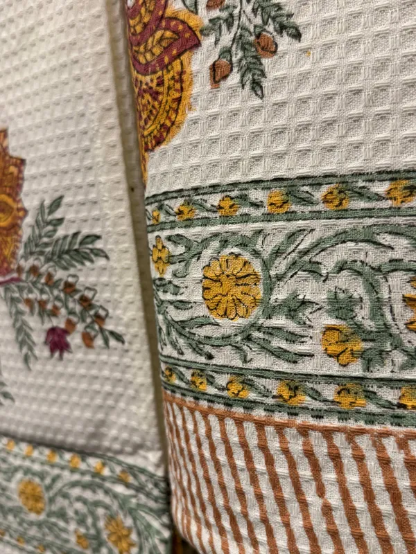 Marigold_Premium_Waffle_Cotton_Towel_Set_of_3_|_1_Bath_Towel_&_2_Hand_Towels