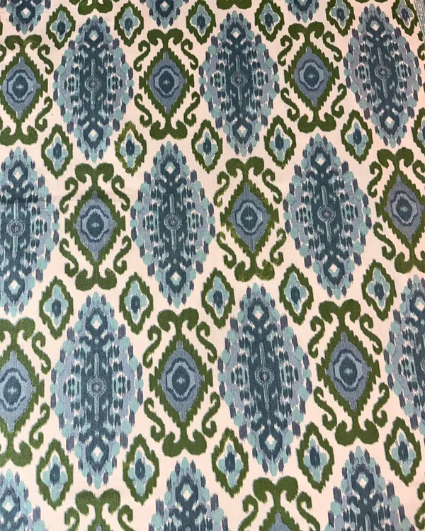 Blue_&_Green_Ikat_Print_Cotton_Bedsheet_Set_with_2_Pillow_Covers_|_Ethnic_Double_Bed_Bedding_Set
