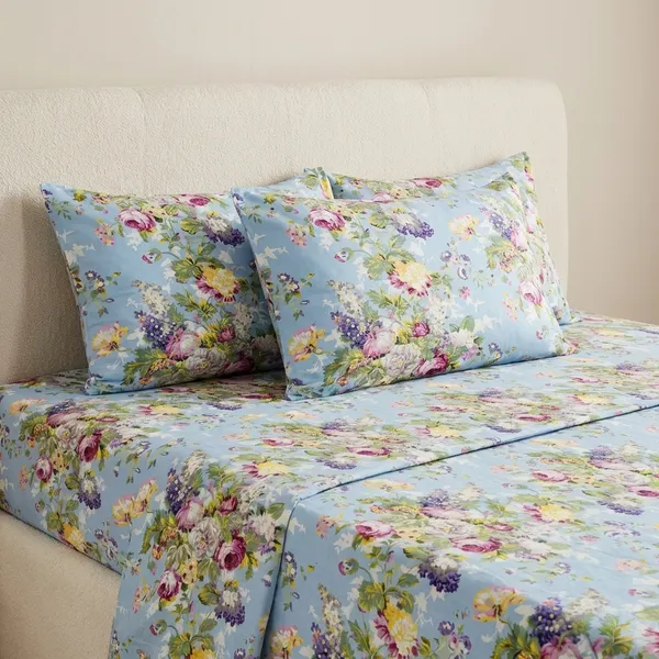 Rang_Rajmahal_Blue_Booti_Pure_Cotton_King_Size_Bedsheet_And_Two_Pillow_Covers_90X108