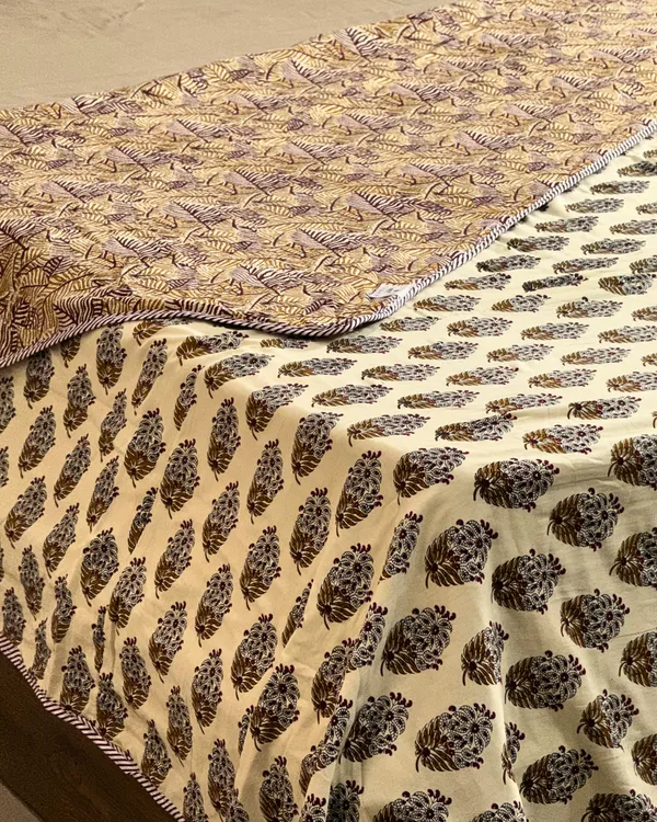 Hand_Block_Print_Double_Bed_AC_Dohar_Blanket_–_Reversible_Lightweight_Cotton_Summer_Quilt_with_Traditional_Floral_Motif