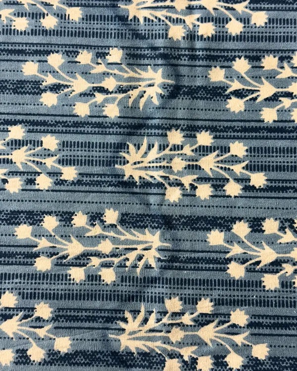 Handblock_Blue_Floral_Cotton_Bedsheet_Set_with_2_Pillow_Covers_|_Traditional_Printed_Bedding_Set