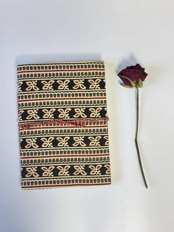 Handmade_Cotton_Fabric_Cover_Diary_with_Ethnic_Block_Print_Stripes_|_Eco-Friendly_Handmade_Paper_Notebook_|_Sustainable_Journal