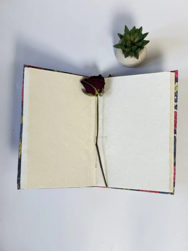 Handmade_Cotton_Fabric_Cover_Diary_with_Floral_Print_|_Eco-Friendly_Handmade_Paper_Notebook_|_Sustainable_Journal