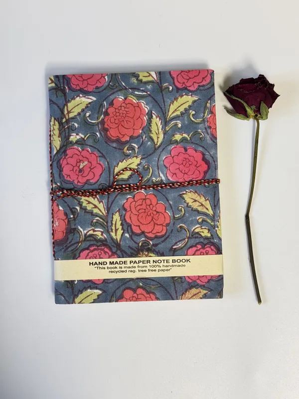 Handmade_Cotton_Fabric_Cover_Diary_with_Floral_Print_|_Eco-Friendly_Handmade_Paper_Notebook_|_Sustainable_Journal