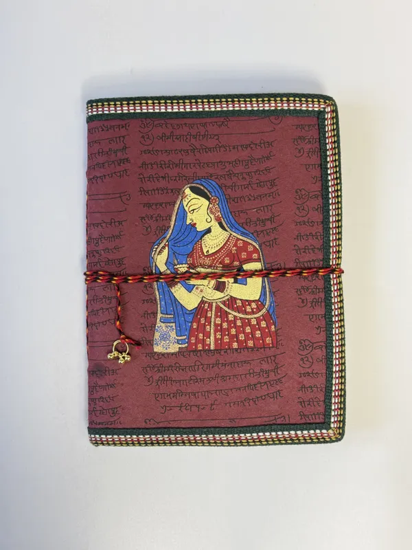 Handmade_Cotton_Fabric_Cover_Diary_with_Rajasthani_Art_Print_|_Eco-Friendly_Handmade_Paper_Journal_|_Ethnic_Sustainable_Notebook