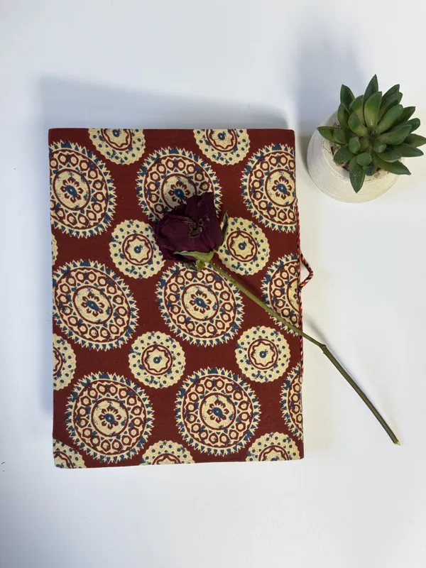 Handmade_Cotton_Fabric_Cover_Diary_with_Traditional_Block_Print_|_Eco-Friendly_Handmade_Paper_Journal_|_Sustainable_Notebook