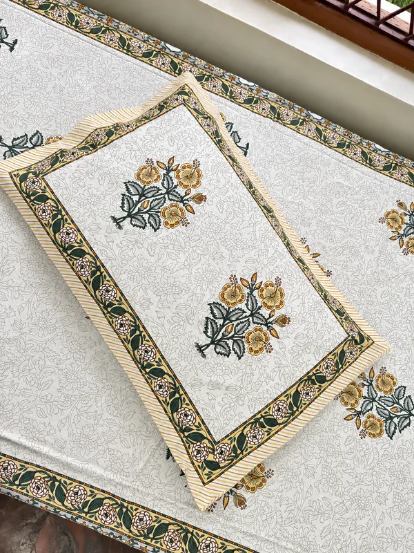 Mustard_Floral_Traditional_Print_Single_Bedsheet_with_1_Pillow_Cover
