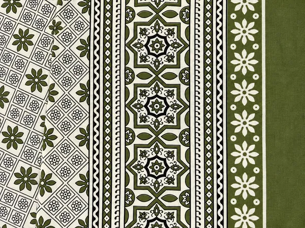 Olive_Green_Traditional_Botanical_Print_Single_Bedsheet_with_1_Pillow_Cover