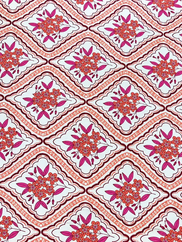 Pink_Floral_Geometric_Print_Single_Bedsheet_with_Matching_Pillow_Cover_–_60_×_90_Inches