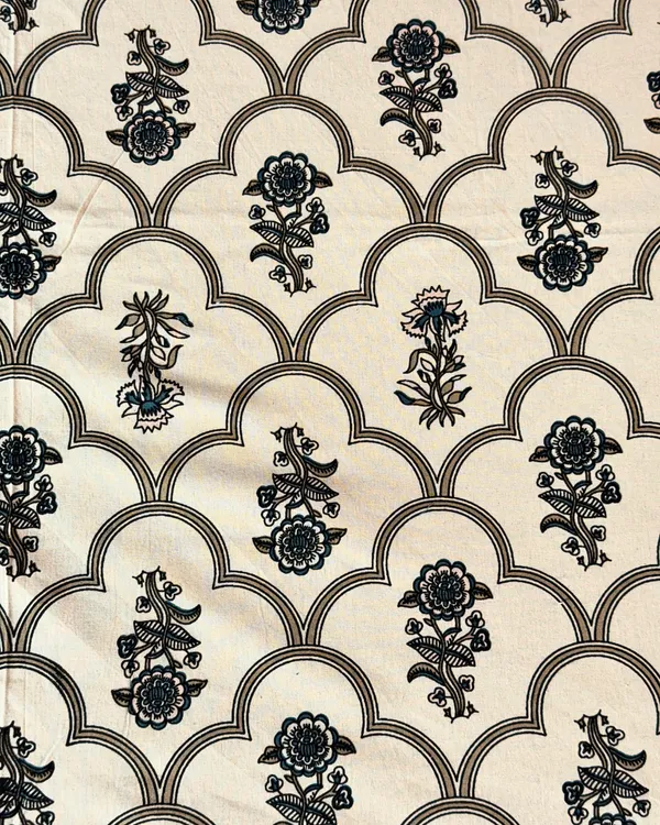 Premium_Cotton_Floral_Print_Double_Bedsheet_with_2_Pillow_Covers_–_Elegant_Handblock_Style_White_&_Blue_Bed_Sheet_Set_for_Queen_&_King_Size_Beds