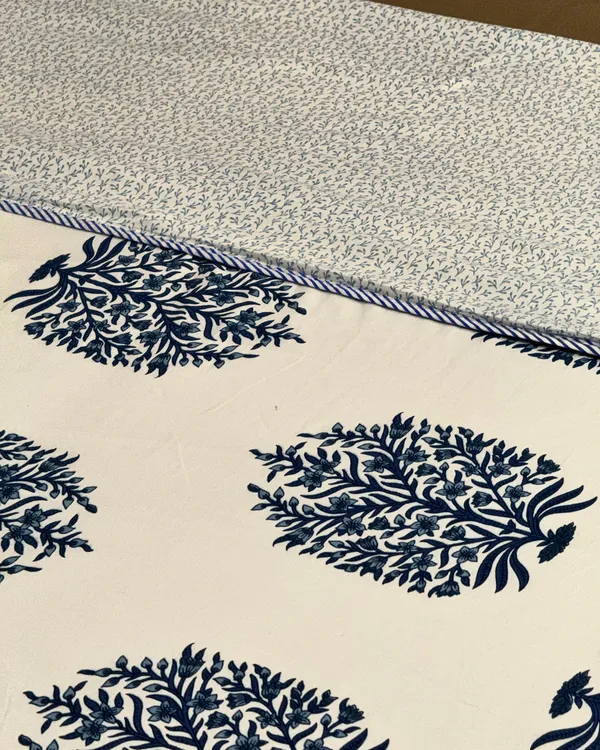 Premium_Double_Bed_AC_Dohar_Blanket_Pair_|_Reversible_Blue_Floral_Lightweight_Summer_Blanket_Set