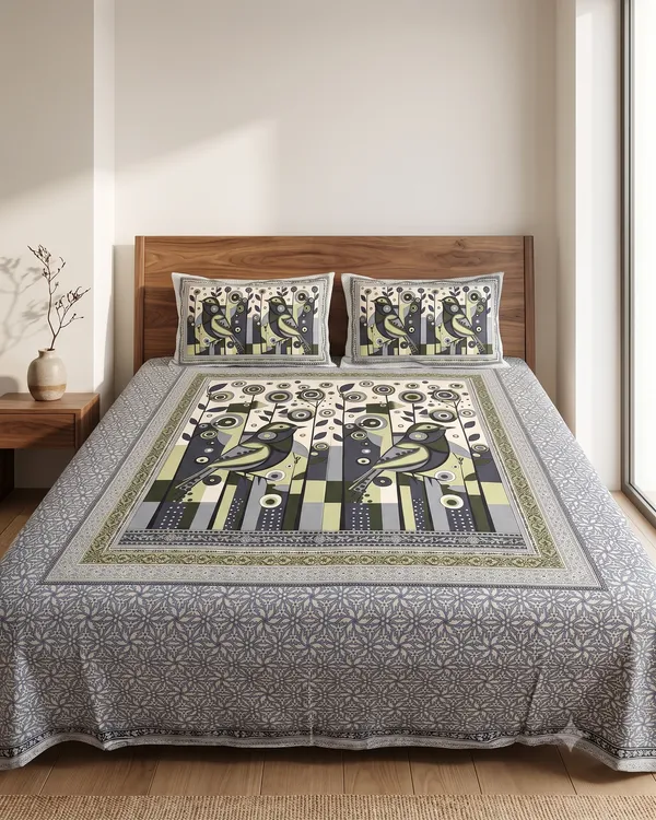 Maharaja_Royal_Peacock_Art_Pure_Cotton_King_Size_Bedsheet_And_Two_Pillow_Covers_90_X_100_Inches