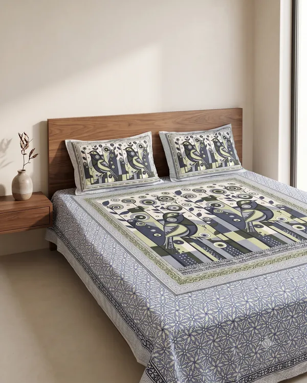 Maharaja_Royal_Peacock_Art_Pure_Cotton_King_Size_Bedsheet_And_Two_Pillow_Covers_90_X_100_Inches