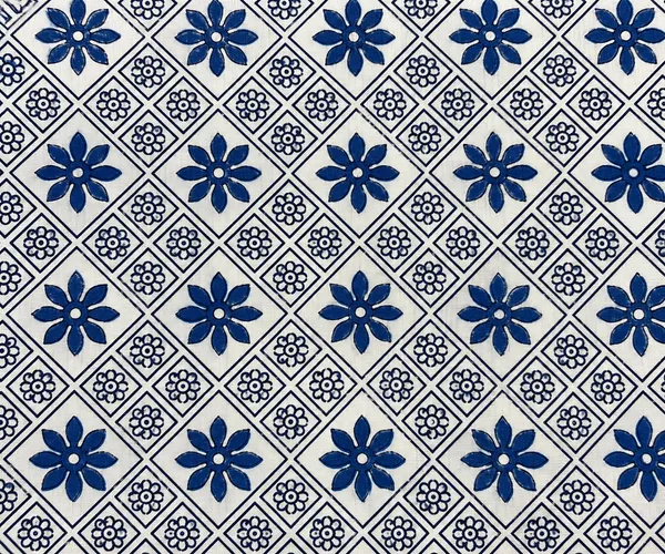 Royal_Blue_Floral_Geometric_Print_Single_Bedsheet_with_1_Pillow_Cover