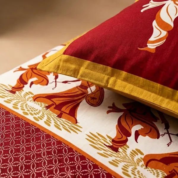 Maharaja_Royal_Folk_Dance_Pure_Cotton_King_Size_Bedsheet_And_Two_Pillow_Covers_(120X120_Inches)